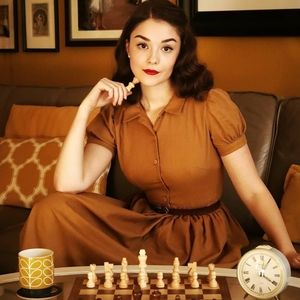 NWOT Queens Gambit Dress, Vintage Fit & Flare